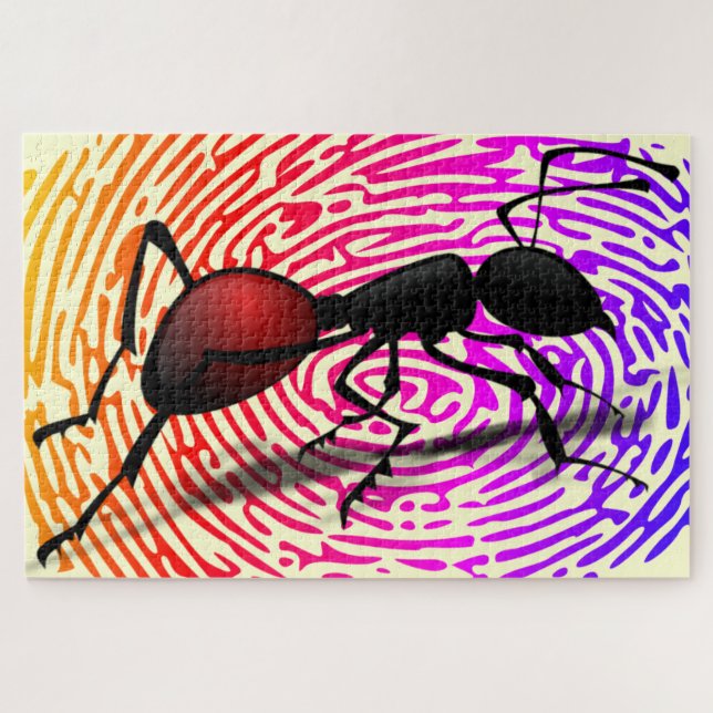 Jigsaw Puzzle with Ant (Horizontal)