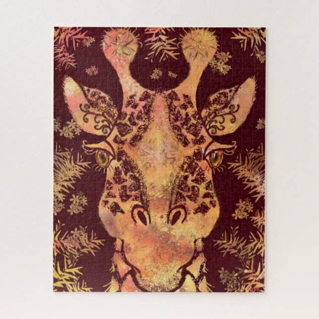 Jigsaw Puzzle with Giraffe (Vertical)