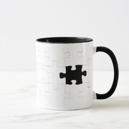Jigsaw Puzzle With Missing Piece Mug