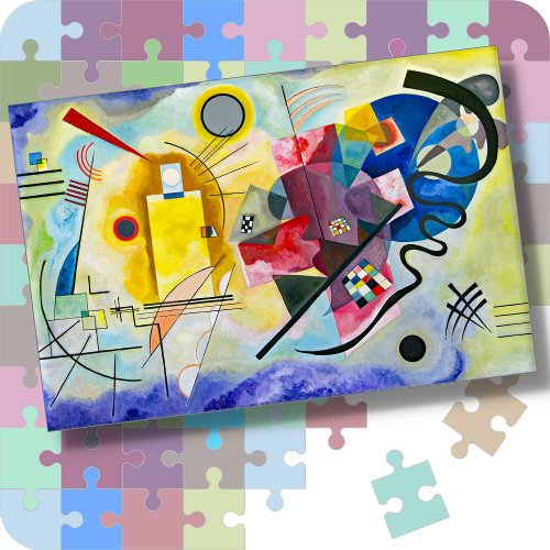 JIGSAW PUZZLE _ Yellow Red Blue _Wassily Kandinsky