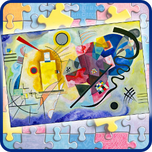 JIGSAW PUZZLE - Yellow Red Blue -Wassily Kandinsky