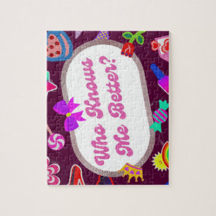 Jigsaw Puzzles – Cute Retro Typography Design for