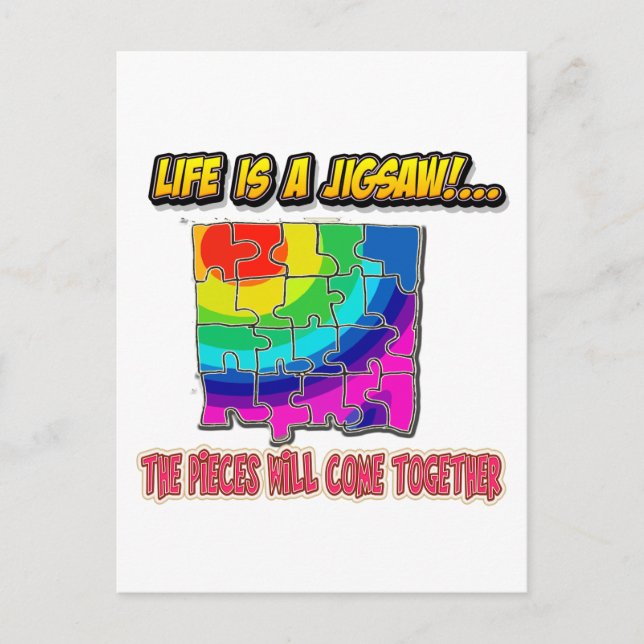 jigsaw shirt postcard (Front)