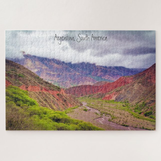 Jigsaw Travel Colorful Argentina Scenic Landscape Jigsaw Puzzle (Horizontal)