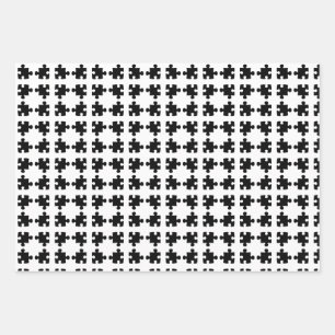 jigsaw wrapping paper sheets