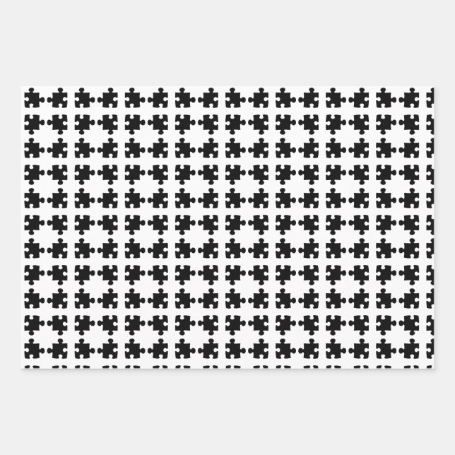 jigsaw wrapping paper sheets (Front)