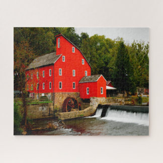 Jigsaws Clinton New Jersey Red Mill. Jigsaw Puzzle