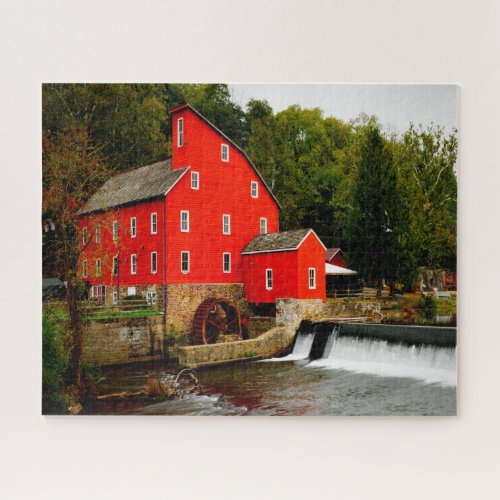 Jigsaws Clinton New Jersey Red Mill Jigsaw Puzzle