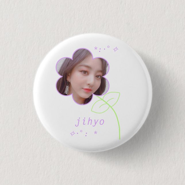Jihyo Kpop Twice Cute Teen Aesthetic Button (Front)