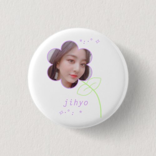 Jihyo Kpop Twice Cute Teen Aesthetic Button