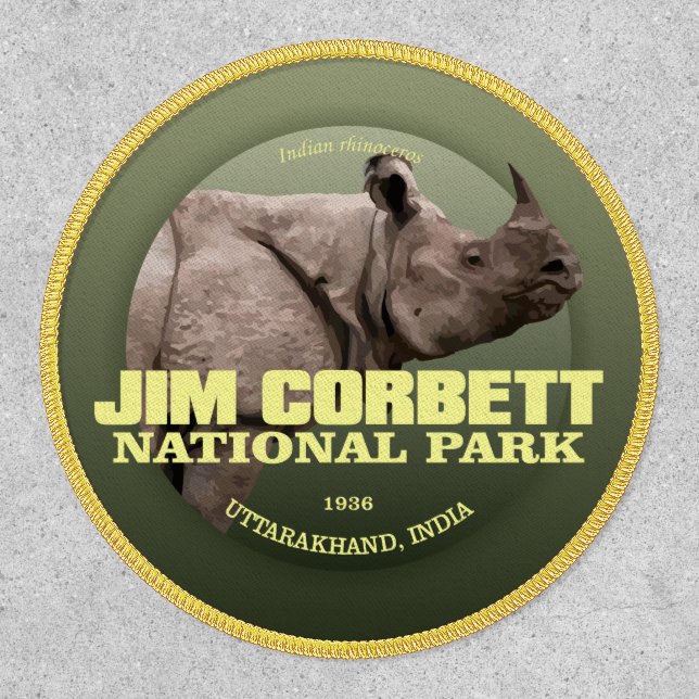 JIim Corbett NP (rhino) WT  Patch (Front)