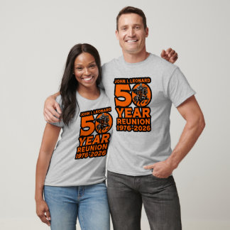 JIL 50 Year Reunion T-Shirt 1976-2026 (Gray)