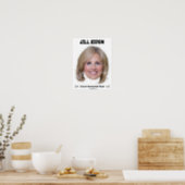 Jill Biden Halloween Mask Poster (Kitchen)