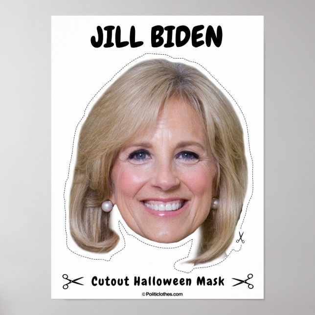 Jill Biden Halloween Mask Poster (Front)