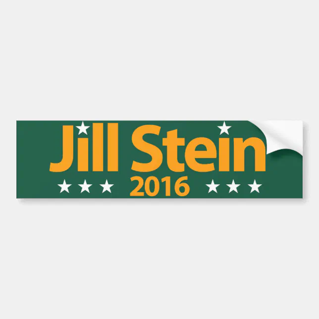 Jill Stein 2016 Bumper Sticker Zazzle