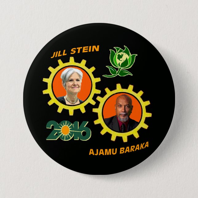 Jill Stein / Ajamu Baraka Button (Front)