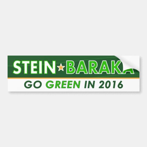 Jill Stein  Baraka _ Green Party Bumper Sticker