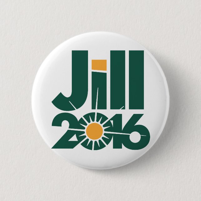 Jill Stein Campaign Logo Pinback Button (Front)