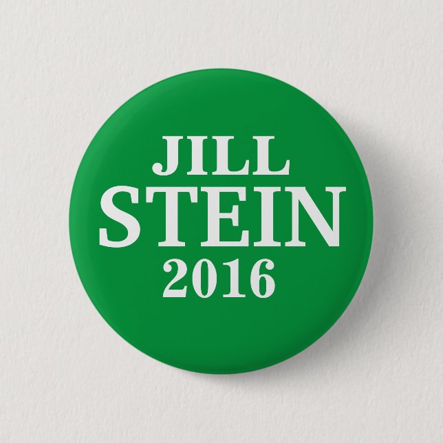 Jill STEIN FOR PRESIDENT 2016 Button (Front)