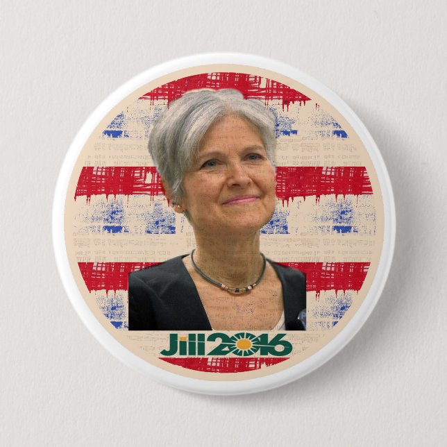 Jill Stein for President 2016 Button (Front)