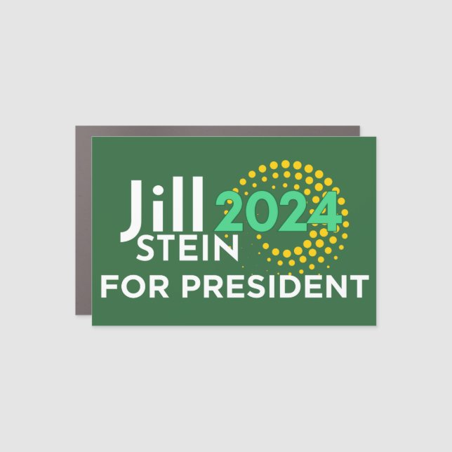 Jill Stein For President 2024 Bumper Car Magnet (Front)