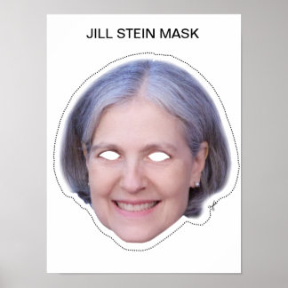 Jill Stein Mask Poster