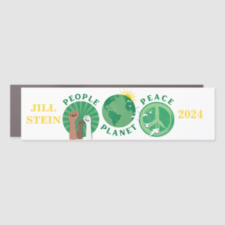 Jill Stein People Planet Peace 2024 Bumper Car Magnet