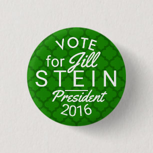 Jill Stein President 2016 Election Green Political Pinback Button