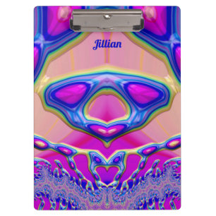 JILLIAN ~ BIZARRE 3D! ~ Pink Blue Green original   Clipboard
