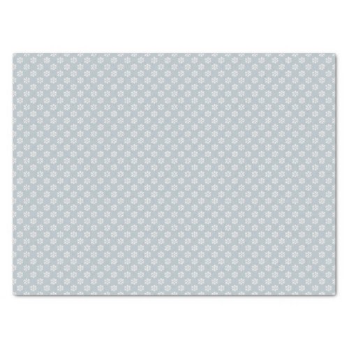 Jillian Silver Blue  Simplistic Flower Pattern Tissue Paper