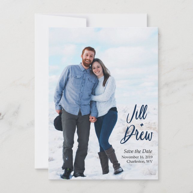 Jill's Wedding Save the Date Invitation (Front)