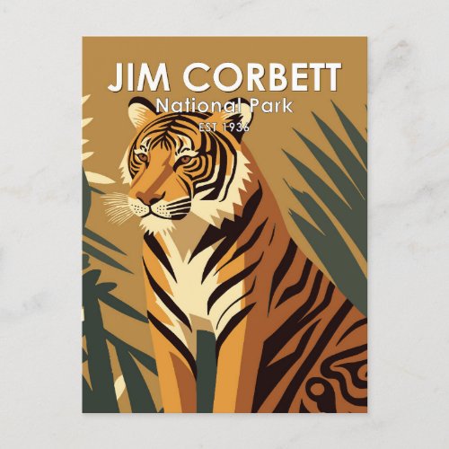 Jim Corbett National Park India Vintage Postcard
