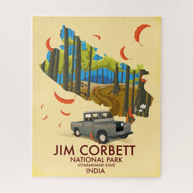 Jim Corbett National Park, Uttarakhand State Jigsaw Puzzle (Vertical)