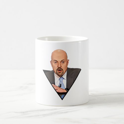 Jim Cramer Investor Portrait Coffee Mug