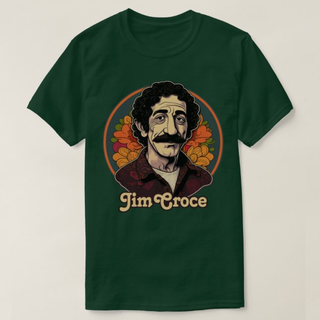 Jim Croce Retro Fan Artwork Design1 T-Shirt (Design Front)