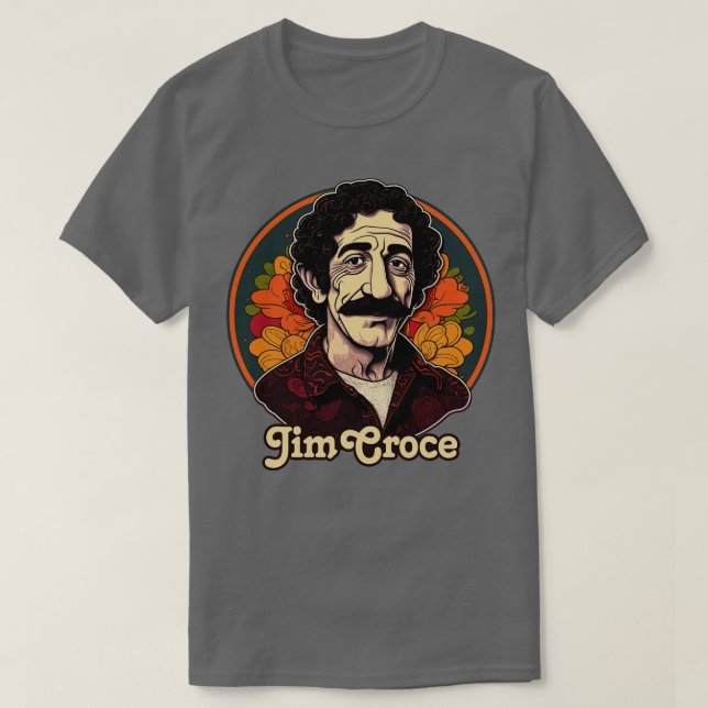 Jim Croce Retro Fan Artwork Design 1 T-Shirt (Design Front)