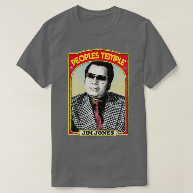 Jim Jones Peoples Temple Retro Style Fan Art Desig T-Shirt (Design Front)
