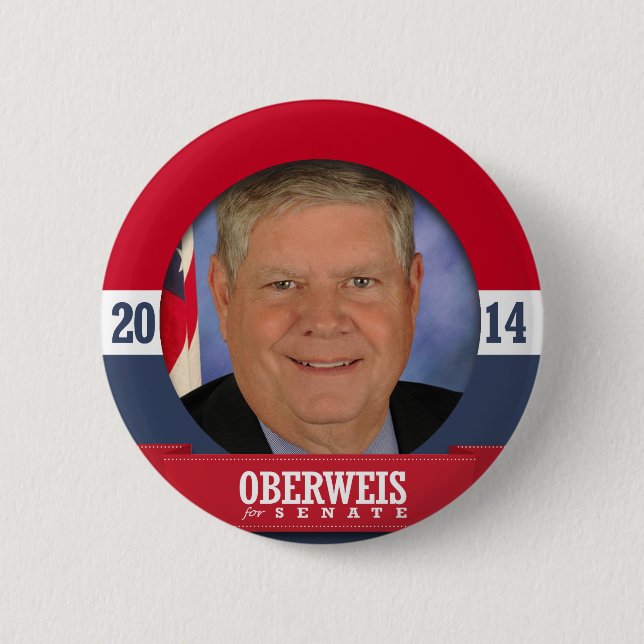 JIM OBERWEIS CAMPAIGN BUTTON (Front)