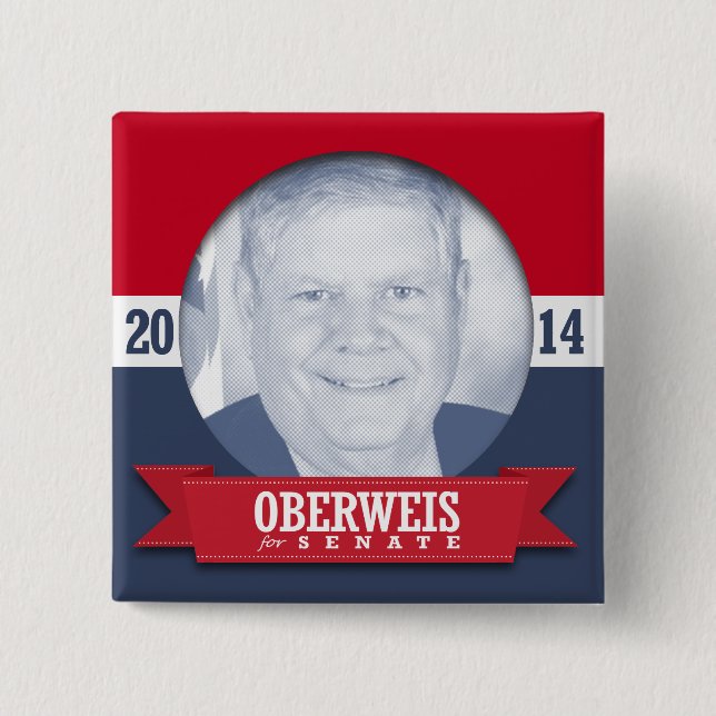 JIM OBERWEIS CAMPAIGN PINBACK BUTTON (Front)