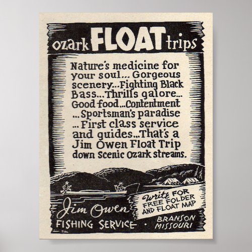 Jim Owen Float Trips Poster