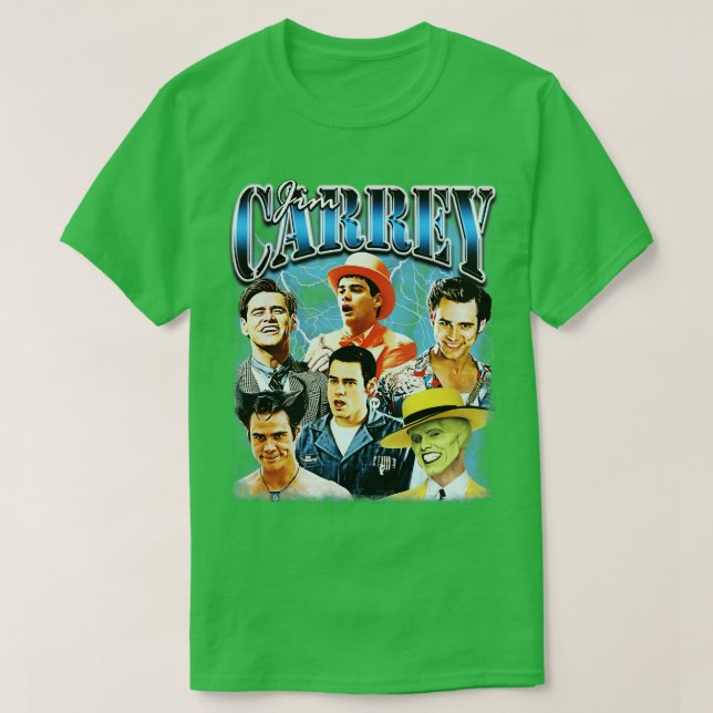 Jim rey 90s icon bootleg style T-Shirt (Design Front)