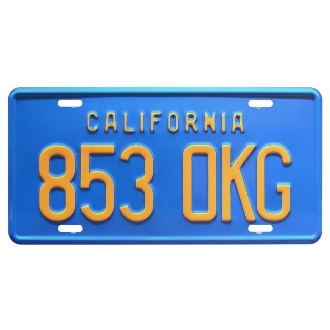 Jim Rockford’s Firebird License Plate (Front)