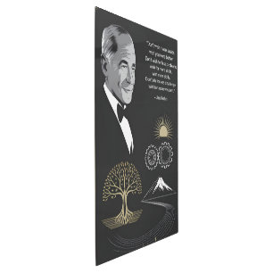Jim Rohn Motivational Quote Poster Black and Gold