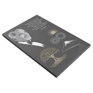 Jim Rohn Motivational Quote Poster Black and Gold