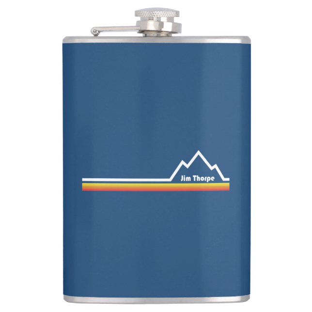 Jim Thorpe Pennsylvania Flask (Front)