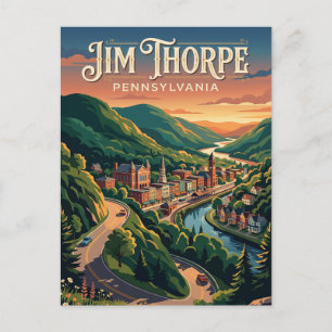 Jim Thorpe USA Postcard