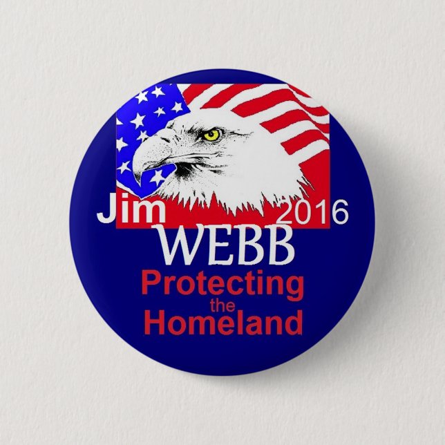Jim WEBB 2016 Button (Front)