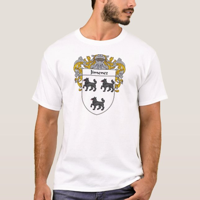 Jimenez Coat of Arms (Mantled) T-Shirt (Front)