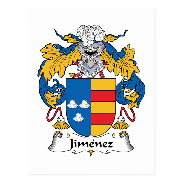 Jimenez Family Crest Postcards