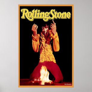 Jimi Hendrix Rolling Stone Magazine Cover Poster